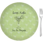 Margarita Lover 8" Glass Appetizer / Dessert Plates - Single or Set (Personalized)