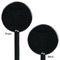 Margarita Lover Black Plastic 5.5" Stir Stick - Double Sided - Round - Front & Back