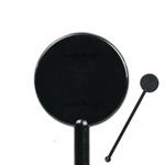 Margarita Lover 5.5" Round Plastic Stir Sticks - Black - Double Sided (Personalized)