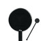 Margarita Lover Black Plastic 5.5" Stir Stick - Round - Closeup