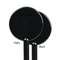 Margarita Lover Black Plastic 5.5" Stir Stick - Single Sided - Round - Front & Back