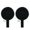 Margarita Lover Black Plastic 7" Stir Stick - Double Sided - Round - Front & Back