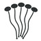 Margarita Lover Black Plastic 7" Stir Stick - Oval - Fan