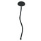 Margarita Lover Black Plastic 7" Stir Stick - Oval - Single Stick