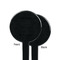 Margarita Lover Black Plastic 7" Stir Stick - Single Sided - Round - Front & Back