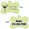 Margarita Lover Bone Shaped Dog Tag - Front & Back