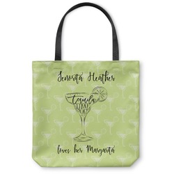 Margarita Lover Canvas Tote Bag - Large - 18"x18" (Personalized)