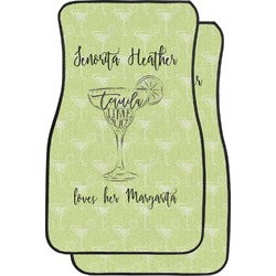 Margarita Lover Car Floor Mats (Front Seat) (Personalized)