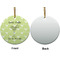 Margarita Lover Ceramic Flat Ornament - Circle Front & Back (APPROVAL)