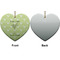 Margarita Lover Ceramic Flat Ornament - Heart Front & Back (APPROVAL)