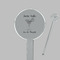 Margarita Lover Clear Plastic 7" Stir Stick - Round - Closeup