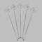 Margarita Lover Clear Plastic 7" Stir Stick - Round - Fan View