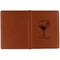 Margarita Lover Cognac Leather Passport Holder Outside Single Sided - Apvl