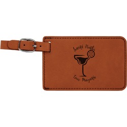 Margarita Lover Leatherette Luggage Tag (Personalized)
