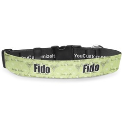 Margarita Lover Deluxe Dog Collar - Medium (11.5" to 17.5") (Personalized)