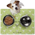 Margarita Lover Dog Food Mat - Medium w/ Name or Text