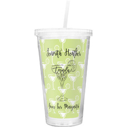 Margarita Lover Double Wall Tumbler with Straw (Personalized)