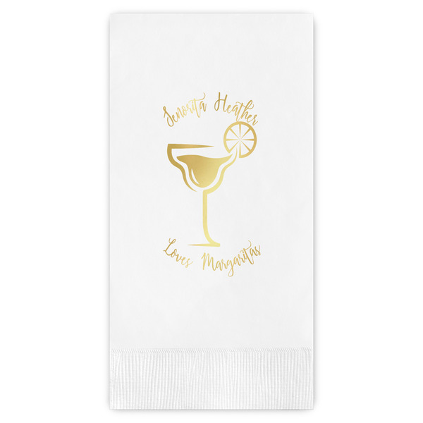 Custom Margarita Lover Guest Napkins - Foil Stamped (Personalized)