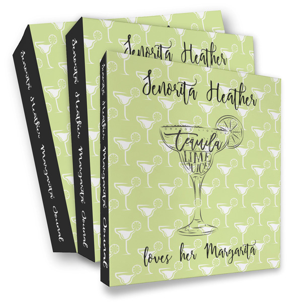 Custom Margarita Lover 3 Ring Binder - Full Wrap (Personalized)