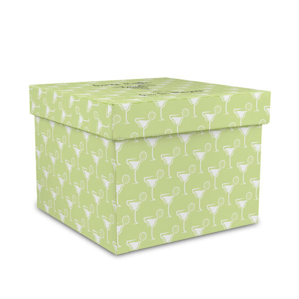 Custom Margarita Lover Gift Box with Lid - Canvas Wrapped - Medium (Personalized)