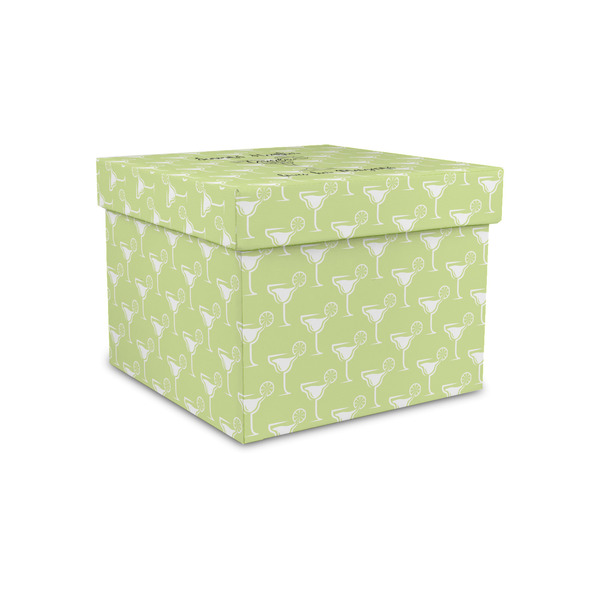 Custom Margarita Lover Gift Box with Lid - Canvas Wrapped - Small (Personalized)