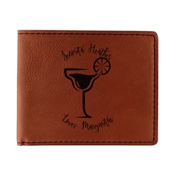 Margarita Lover Leatherette Bifold Wallet - Single Sided (Personalized)