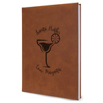 Margarita Lover Leather Sketchbook - Large - Single Sided (Personalized)