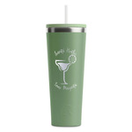 Margarita Lover RTIC Everyday Tumbler with Straw - 28oz - Light Green - Double-Sided (Personalized)