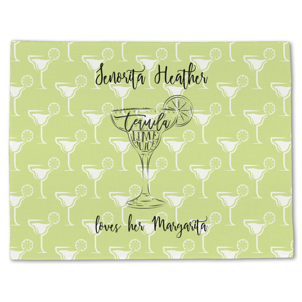 Custom Margarita Lover Single-Sided Linen Placemat - Single w/ Name or Text