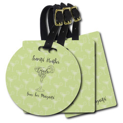 Margarita Lover Plastic Luggage Tag (Personalized)