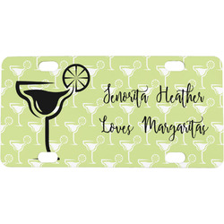 Margarita Lover Mini / Bicycle License Plate (4 Holes) (Personalized)