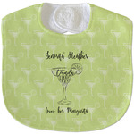 Margarita Lover Velour Baby Bib w/ Name or Text