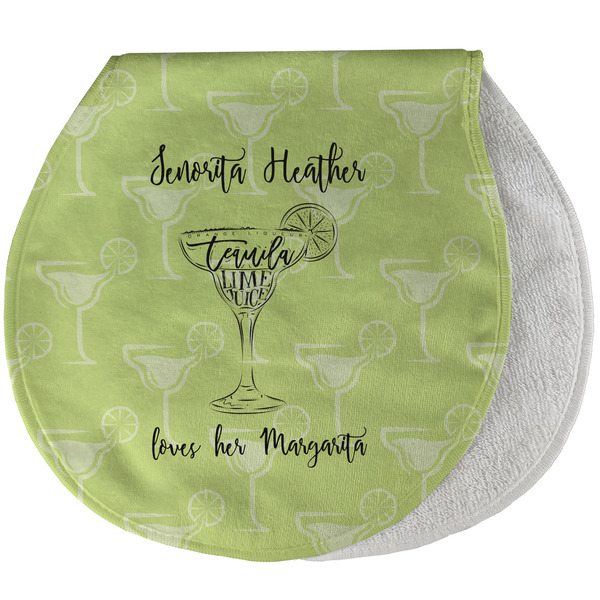 Custom Margarita Lover Burp Pad - Velour w/ Name or Text