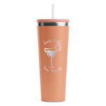 Margarita Lover RTIC Everyday Tumbler with Straw - 28oz - Peach - Double-Sided (Personalized)