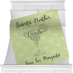 Margarita Lover Minky Blanket - Toddler / Throw - 60"x50" - Double Sided (Personalized)
