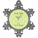 Margarita Lover Vintage Snowflake Ornament (Personalized)