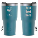 Margarita Lover RTIC Tumbler - Dark Teal - Laser Engraved - Double-Sided (Personalized)