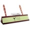 Margarita Lover Red Mahogany Nameplates with Business Card Holder - Angle