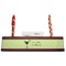 Margarita Lover Red Mahogany Nameplates with Business Card Holder - Straight