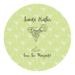 Margarita Lover Round Decal - XLarge (Personalized)