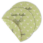 Margarita Lover Round Linen Placemat - Double Sided - Set of 4 (Personalized)