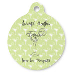 Margarita Lover Round Pet ID Tag - Large (Personalized)