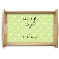 Margarita Lover Natural Wooden Tray - Small (Personalized)