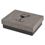 Margarita Lover Small Gift Box w/ Engraved Leather Lid (Personalized)