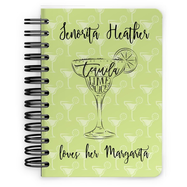 Custom Margarita Lover Spiral Notebook - 5x7 w/ Name or Text