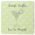 Margarita Lover Square Rubber Backed Coaster (Personalized)