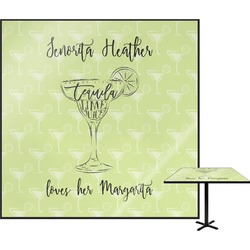 Margarita Lover Square Table Top - 24" (Personalized)