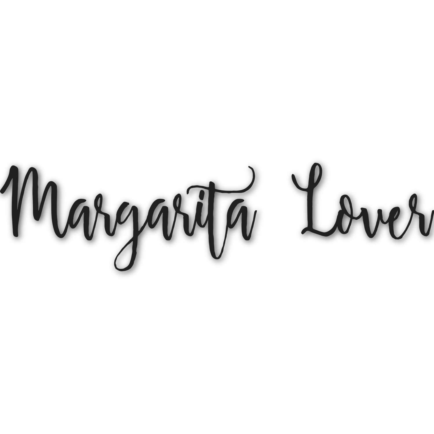 Custom Margarita Lover Nametext Decal Small Personalized 