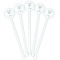 Margarita Lover White Plastic 5.5" Stir Stick - Fan View