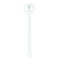 Margarita Lover White Plastic 5.5" Stir Stick - Round - Single Stick